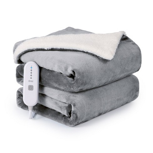 Heated Blanket with Hand Controller for 10 Heating Settings - Gray Ele –  medicalkingusa