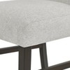 Roundhill Furniture Cavira Modern Upholstered Counter Height Stools, Set of 2, Gray - 4 of 4