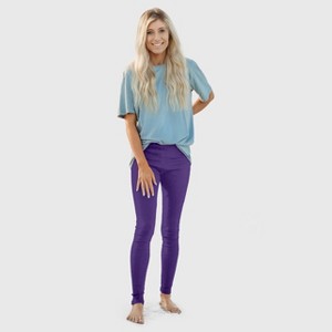 City Threads Women's Soft 100% Cotton Leggings, USA-Made Comfortable Everyday Wear (Regular Fit) - 1 of 4