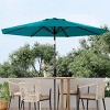 TackView 10FT Outdoor Patio Umbrella with Push Button Tilt and Crank Handle, Market Umbrella with 8 Umbrella Ribs, UV Protection - 2 of 4