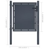 vidaXL Garden Gate Steel 39.4"x39.4" Anthracite - 4 of 4