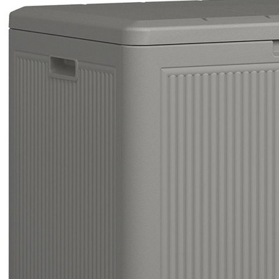 Suncast Gray Plastic 22 Gallon Outdoor Deck Storage Box Set