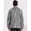 INSPIRE CHIC Men's Slim Fit Single Breasted Color Block Stripes Blazers - 3 of 4