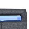 Okak Twin Upholstered Platform Bed Frame with 2 Drawers Modern Solid Wood Bed with LED Frame Noise-Free Easy to Assemble, Gray - 4 of 4