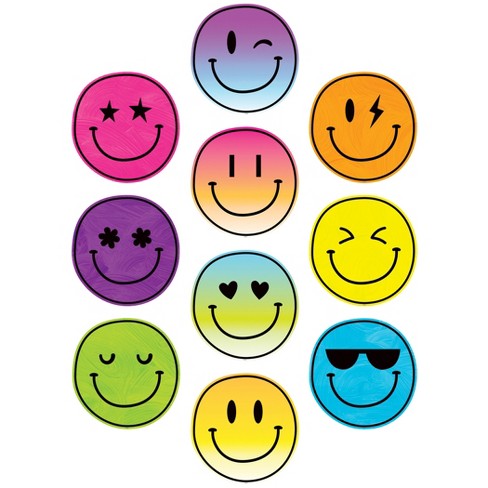 Teacher Created Resources® Brights 4ever Smiley Faces Accents, 30 Per ...