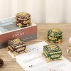 Vintage Jewelry Box，Small Trinket Storage Organizer Box,Chest Round Keepsake Boxes - 4 of 4