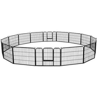 Yaheetech 24"H 16-Panel Large Dog Playpen for Outdoor Indoor