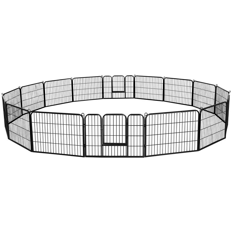 Yaheetech 24"H 16-Panel Large Dog Playpen for Outdoor Indoor, 1 of 10