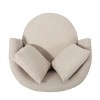 NicBex Soft Fabric Swivel Barrel Accent Chair,Upholstered Swivel Living Room Chair with Movable Pillow Backrests,Club Chairs for Living Room - 4 of 4