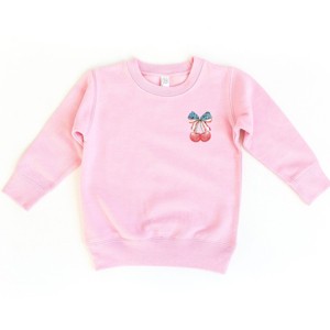 The Juniper Shop Patriotic Cherries Coquette Toddler Sweatshirt - 1 of 4