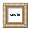 PosterPalooza | 4x4 Modern Bamboo Picture Frame, UV Acrylic, 5 Finishes - 2 of 4