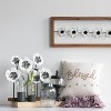 38 x 12 inch Rustic White Flower On A Wire Wood And Metal Wall Décor - Foreside Home & Garden - 3 of 4