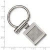 Black Bow Jewelry Men's Stainless Steel and Grey Carbon Fiber Key Chain - 3 of 4