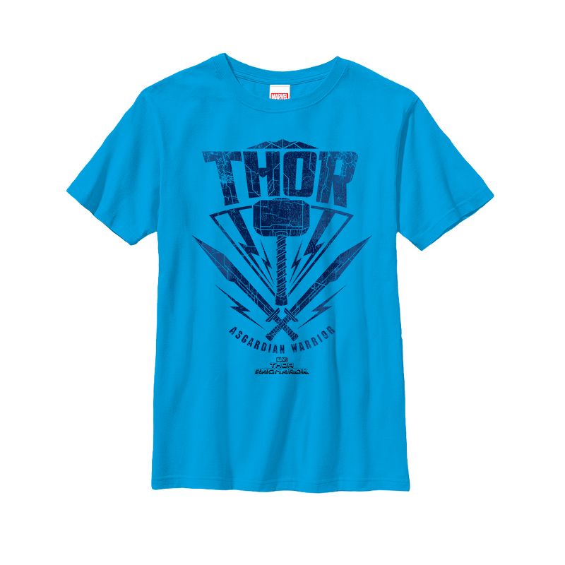 Boy's Marvel Thor: Ragnarok Asgardian Warrior Hammer T-Shirt, 1 of 4
