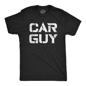 Mens Car Guy T Shirt Funny Mechanic Engine Gift for Dad Cool Graphic Tee For Guys - Crazy Dog Men's T Shirt - 1 of 4