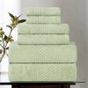 Zero Twist Waffle Textured Cotton Medium Weight Towel Set by Blue Nile Mills - 2 of 4