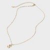 14K Gold Dipped Twisted Bubble Initial Necklace - A New Day™ Gold - 3 of 4