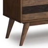 60" Solid Acacia Wood Low Mid Century TV Stand with Handcrafted Finish, Cord Management, and Adjustable Shelves for Living Room - 4 of 4