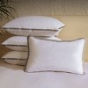 Inhand White Goose Down Feather Pillows, Hotel Collection Bed Pillows, Medium Firm Soft Support Pillow with 100% Cotton Fabric - 2 of 4