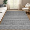 Machine Washable Rug Non Slip Non Shedding Area Rug Modern Print Braided Low Pile Foldable Indoor Carpet for Living Room Bedroom - 3 of 4