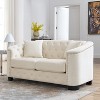 Kumasinova Modern Chesterfield Velvet Sofa,Couch with Tufted Backrest,Nailhead Trim,2 Removable Cushions,Upholstered Sofa for Living Room,Apartment - 2 of 4