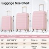 Kumasinova 3Pcs Hardshell Spinner Luggage,ABS Checked Suitcase with TSA Lock,Airline-Approved,Lightweight Expandable Suitcase,20"24"28" - 2 of 4