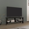 SEVOBAL TV Stands and Consoles TV Stand with 2 Shelves Modern Design and Ample Storage for Living Room, Black, 12.2"*47.3"*16.6" - 2 of 4