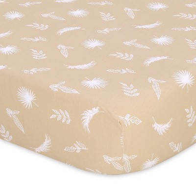 Organic Cotton Jersey Safari Animal Print Crib Sheets Set