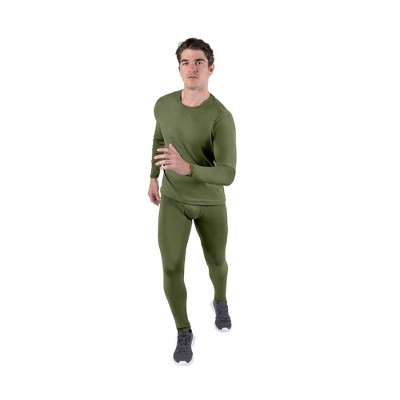 Kickoff Thermal Underwear for Men Long Johns for Men Thermal Top Bottom Fleece Lined Base Layer Set Moisture-Wicking Pajamas Cold Weather
