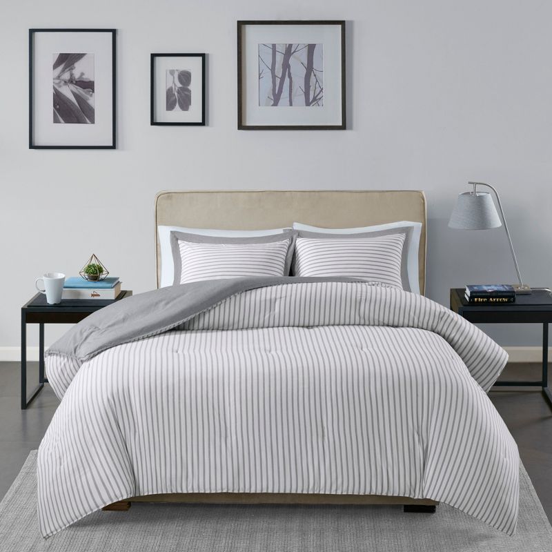 Braydon Reversible Stripe Comforter Mini Set, 2 of 10