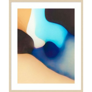 Amanti Art Interlocking Colors VIII by Alonzo Saunders Wood Framed Wall Art Print - 1 of 4