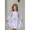Disney Frozen Kids Girls Ruffle Sleeves A Line Dresses - 4 of 4