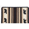 Earth Rugs Printed Placemat 13"x19", Cabin Bear Scene on Braided Jute, Rustic Lodge Dining Accent in Oblong Shape - 3 of 3