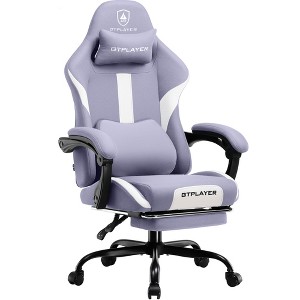 GTPLAYER Ergonomic Gaming Chair with Footrest, Lumbar Support, Breathable Computer Chair with Pocket Spring Cushion, Chairs for Adults - 1 of 4