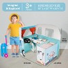 SVAN Wooden Play Camper Van Toy Playset w Steering Wheel, Kitchen w Stove, Oven, Bed, Pillow, Pretend Shower, Curtains - 2 of 4