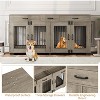 Nasitip 71'' Dog Crate Furniture for 2 Dogs, Wooden Double Dog Crate with 3 Drawers and Removable Room Divider for Large Medium Dogs - 4 of 4