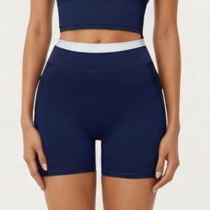 Anna-Kaci Active Women's High Waist Compression Bike Shorts with Wide Supportive Waistband and Smooth Contoured Fit - 1 of 4