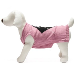 Gooby Single Diamond Pet Sweater, Small, Pink - 1 of 1