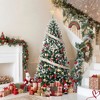 4.5FT/6FT/7.5ft/9FT Christmas Tree Artificial Christmas Tree w/ Medium Round Pinecone Decoration - 4 of 4