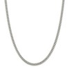 Black Bow Jewelry 5mm Sterling Silver Solid D/C Domed Curb Chain Necklace - 3 of 4