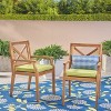 NicBex Patio Dining Chairs Set of 2,Modern Outdoor Chairs with 2 Water-Resistant Cushions,Kitchen Chairs for Dining Room,Patio - 2 of 4