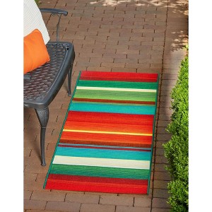 Unique Loom    Outdoor Modern Jaco Area Rug - 1 of 4