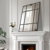 PexFix Iron Metal Frame Windowpane Wall Mirror Farmhouse Rustic Elegant Decor for Living Room Bedroom Bathroom Entryway - 2 of 4
