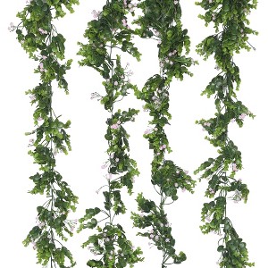Unique Bargains Home Artificial Green Vines Plants Hanging 72" 4 Pcs - 1 of 4