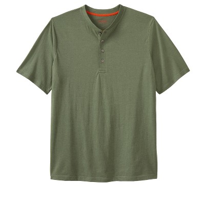 Boulder Creek by KingSize Men's Big & Tall Heavyweight Short-Sleeve Henley Shirt