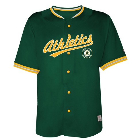 Mlb Oakland Athletics Men s Button Down Jersey S Target