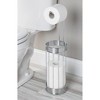 iDESIGN Bruschia Roll Reserve Plus Chrome/Brushed: Metal Freestanding Toilet Paper Stand, 23.75" Height - 3 of 3