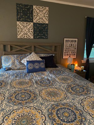 6pc Menara Reversible Quilted Coverlet Set Blue - Madison Park : Target