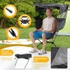 MUKE Portable Camping Chair with Canopy Shade, Lightweight Foldable Backpack Chair for Travel, Hiking, Festivals & Sports - 3 of 4