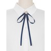 INSPIRE CHIC Women's Wedding Party Satin Brooch Pin Bow Tie with Pearl - 4 of 4